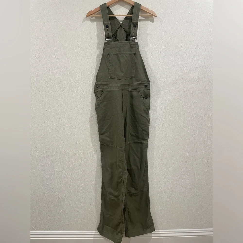Patagonia Women's Point Reyes Canvas Overalls Basin Green Size Small - Picture 4 of 15